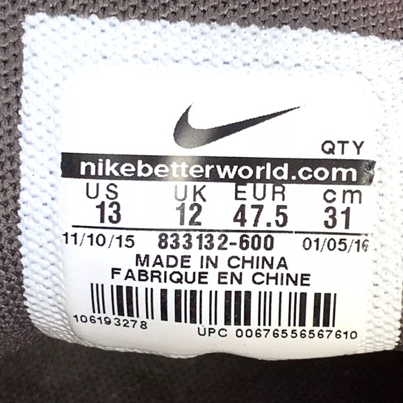 Nike MAYFLY Sneakers Shoes Woven Men\'s Size 13 Terra Red Summit White 833132-600 main image 11
